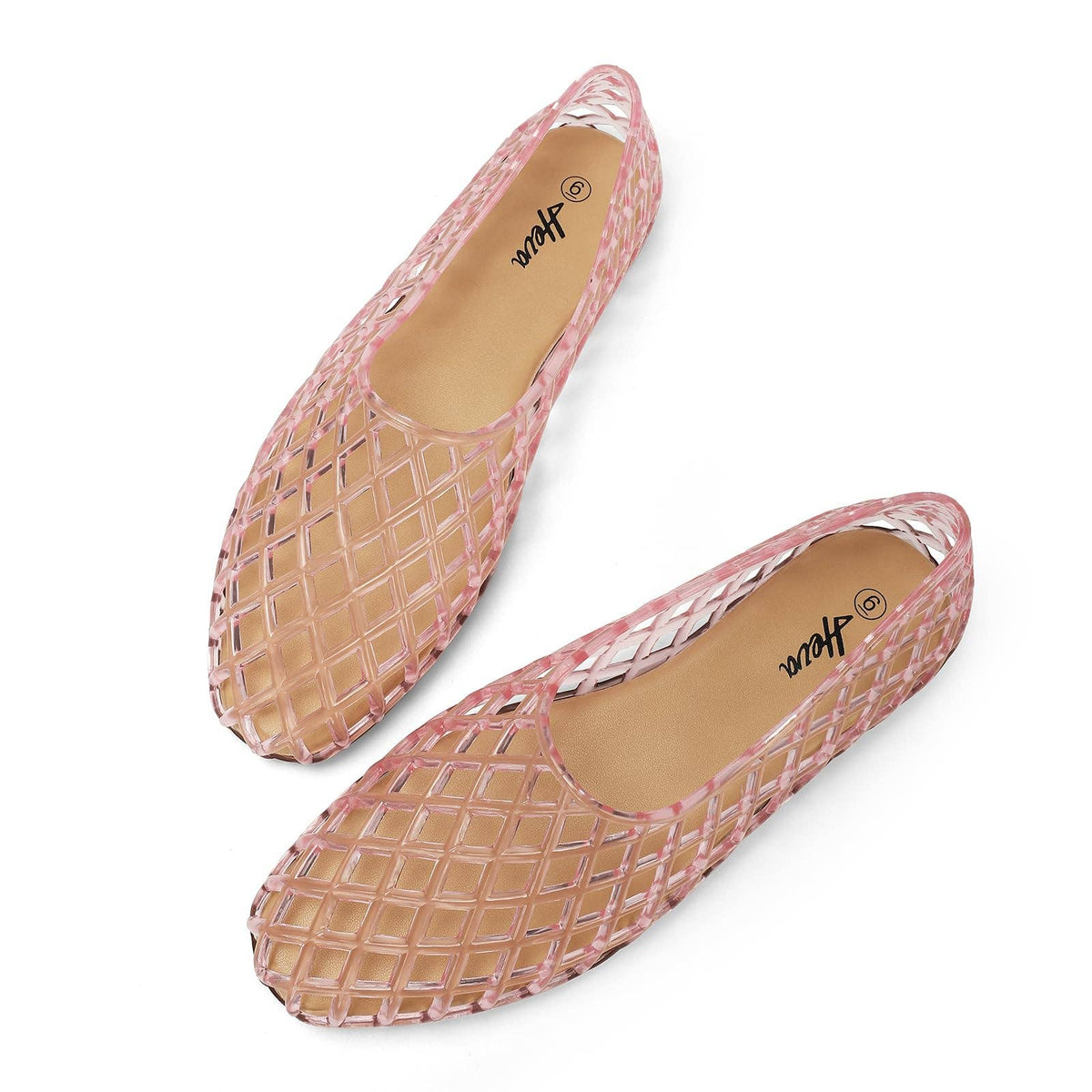 Heva Soft Jelly Mesh Flats Breathable Summer Beach Ballet Sandals