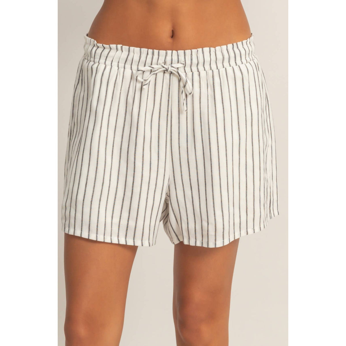 Striped Drawstring Shorts