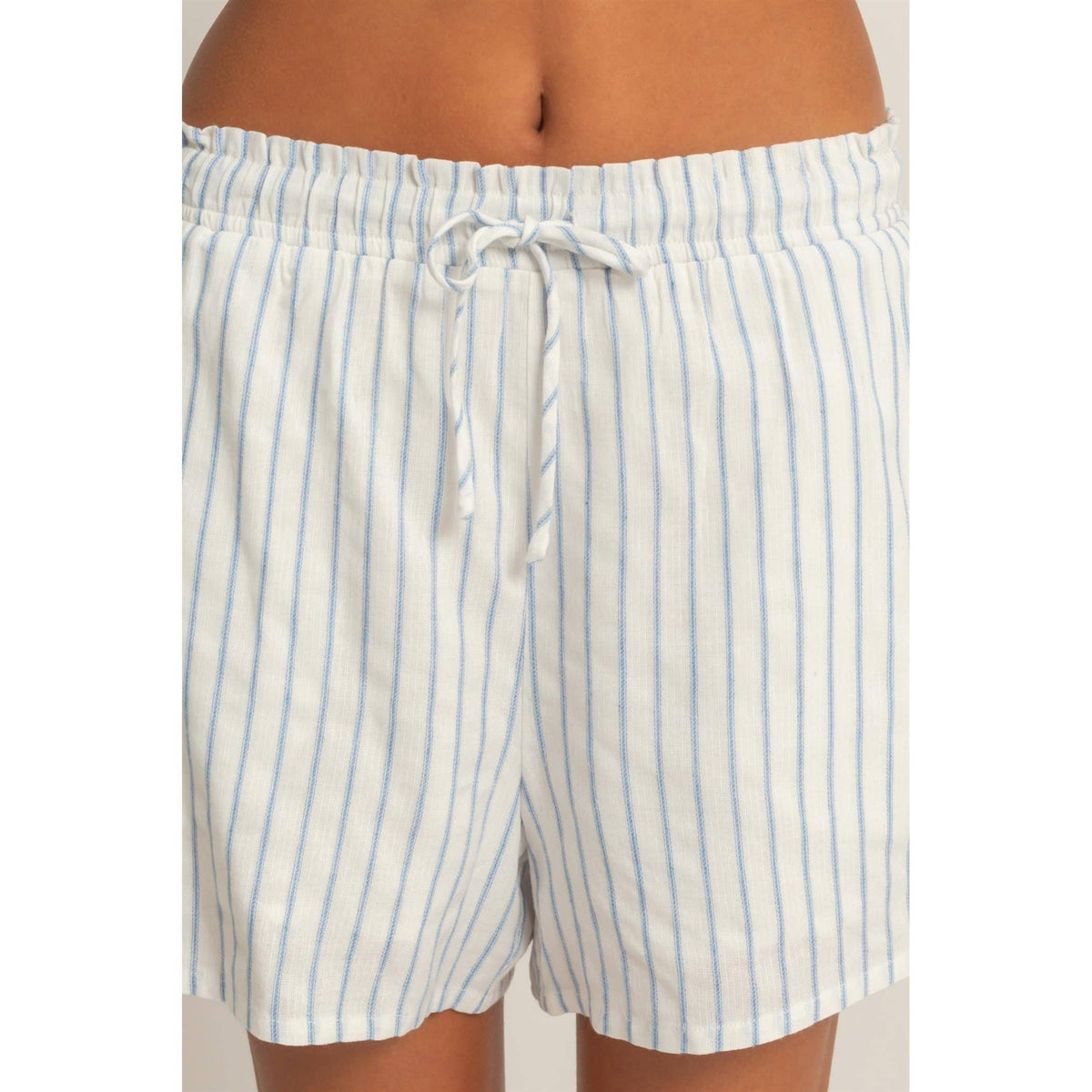 Striped Drawstring Shorts