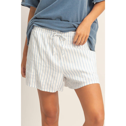Striped Drawstring Shorts