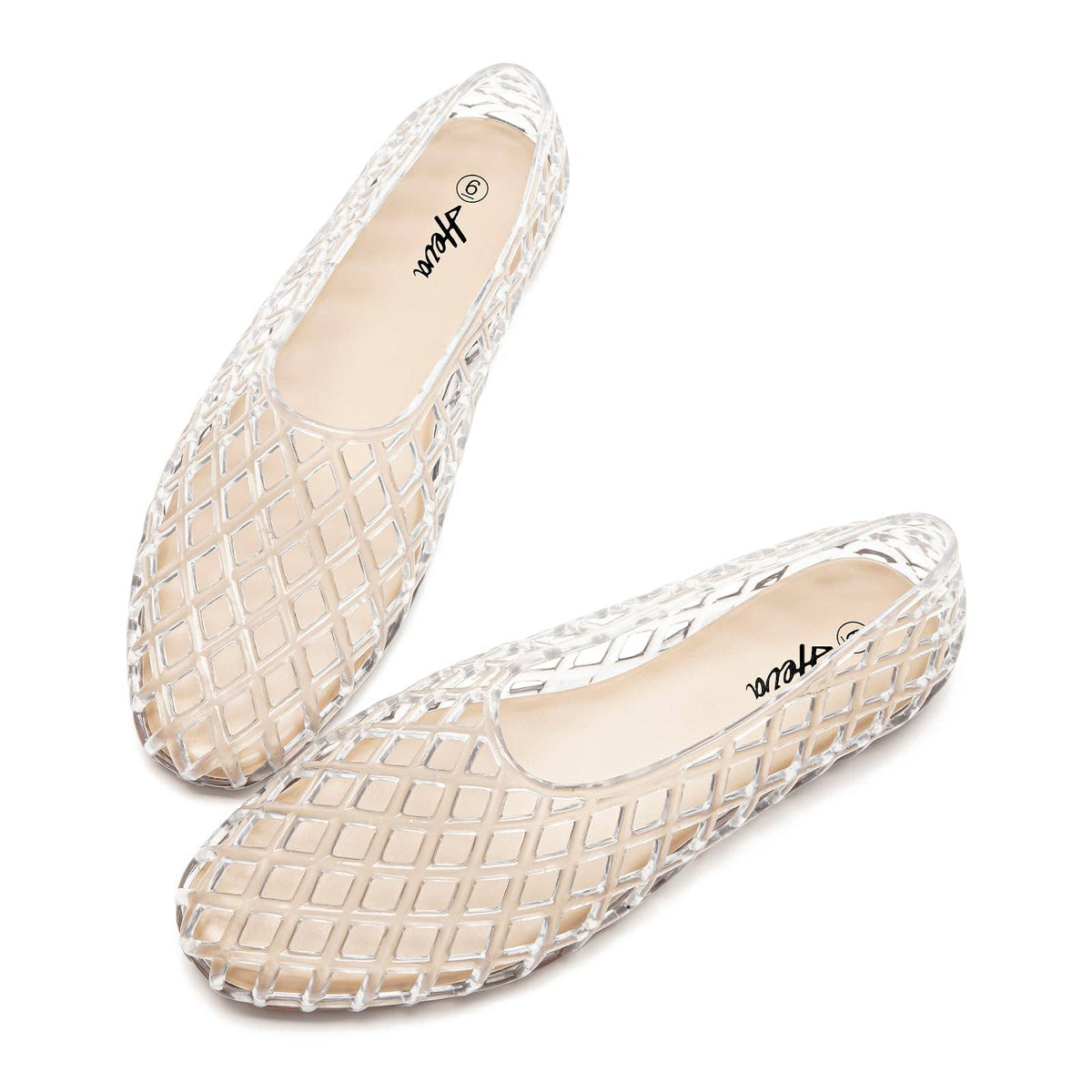 Heva Soft Jelly Mesh Flats Breathable Summer Beach Ballet Sandals