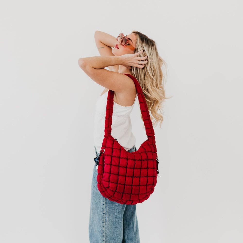 Carmen Quilted Hobo Tote Bag Wholesale