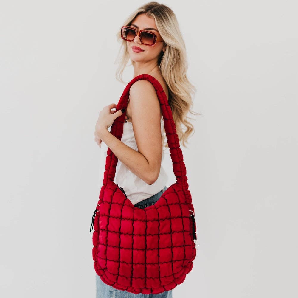 Carmen Quilted Hobo Tote Bag Wholesale