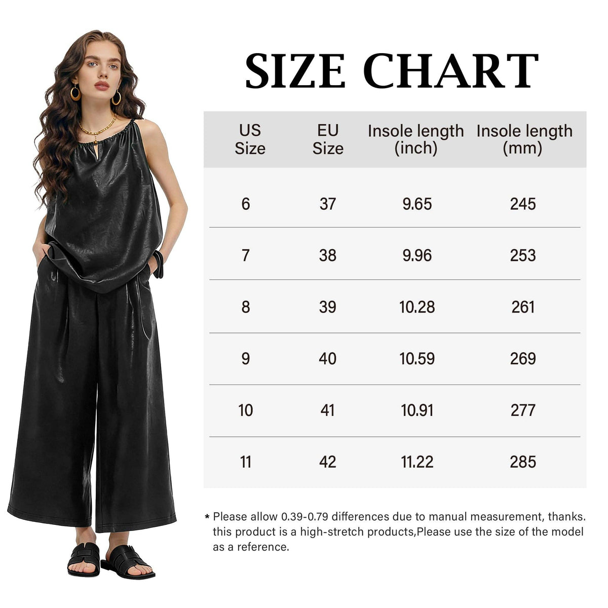 Women's Flat Slide Sandals H-Strap Square Toe Shape Non-slip Summer Beach Shoes