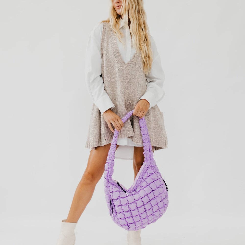 Carmen Quilted Hobo Tote Bag Wholesale