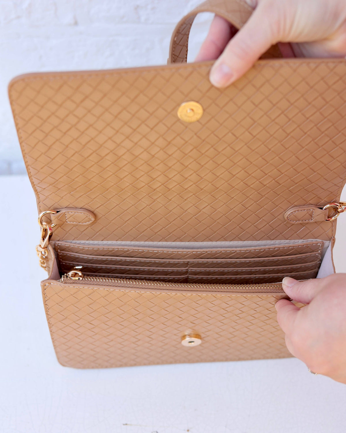 Bryn Clutch/Crossbody Natural VQ