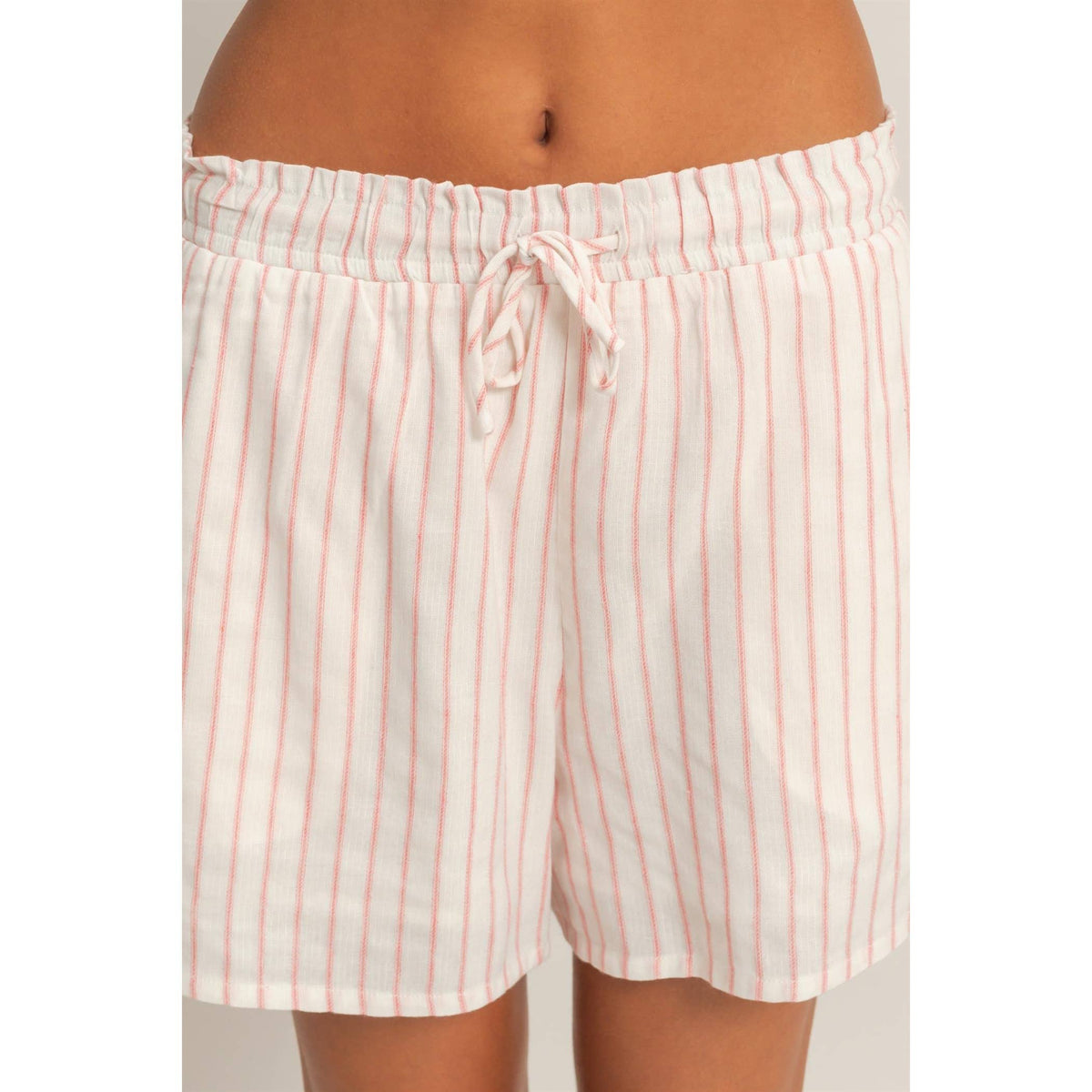 Striped Drawstring Shorts