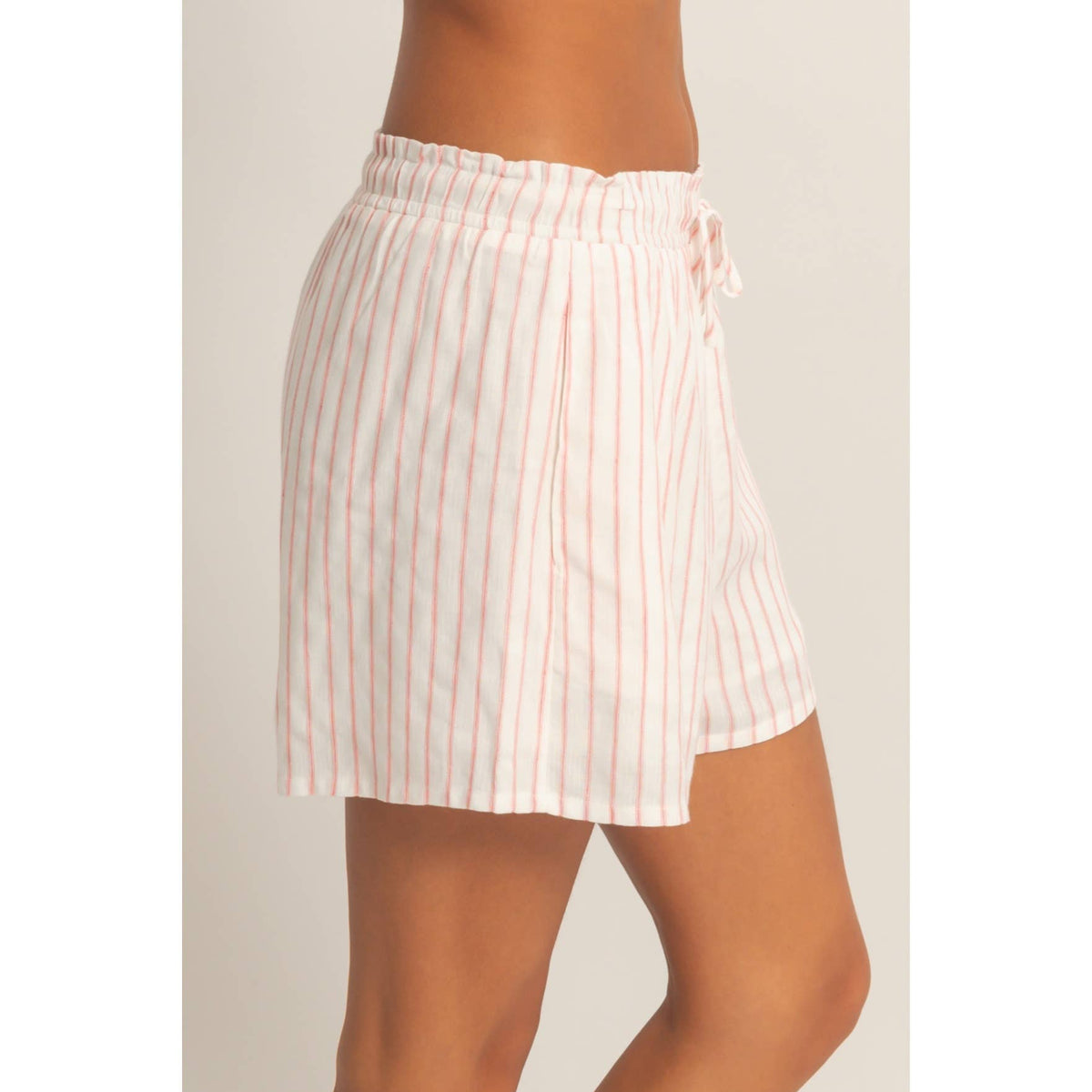 Striped Drawstring Shorts
