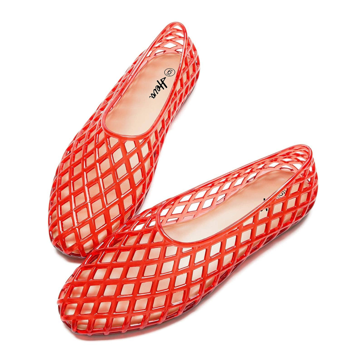 Heva Soft Jelly Mesh Flats Breathable Summer Beach Ballet Sandals